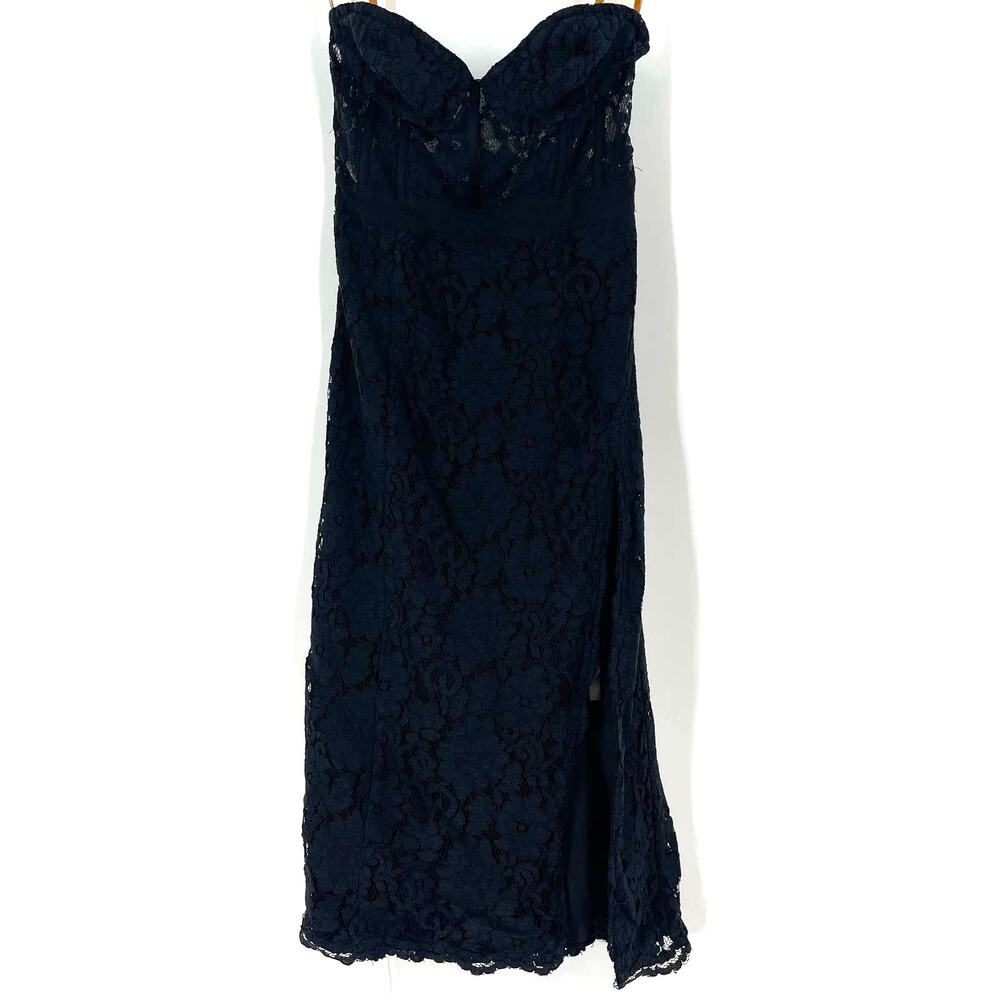 Fame‎ & Partners Black Lace Mariposa Dress Knee Length Size 2 - Picture 12 of 12